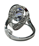 750WG TAZ1 D26 TD39 5.0G Tanzanite Diamond Ring