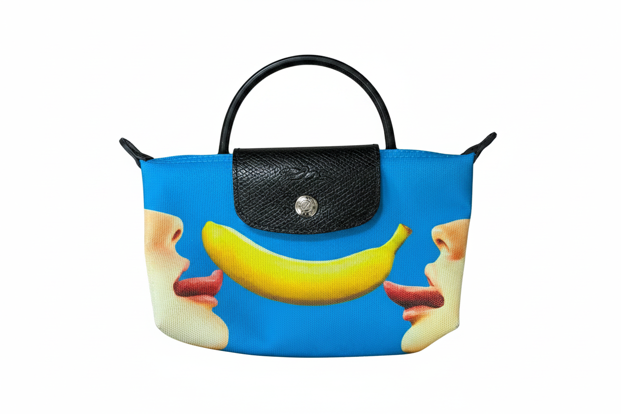 Longchamp X Toiletpaper Le Pliage Pouch Main image