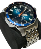 Vostok Europe Rocket N1 Automatic Watch Blue Dial SS Bracelet