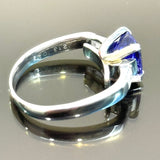 PT900 Tanzanite With Diamond Ring