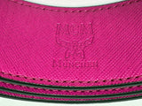 MCM Claus Reversible Belt With GoldTone M Buckle Vibrant Pink