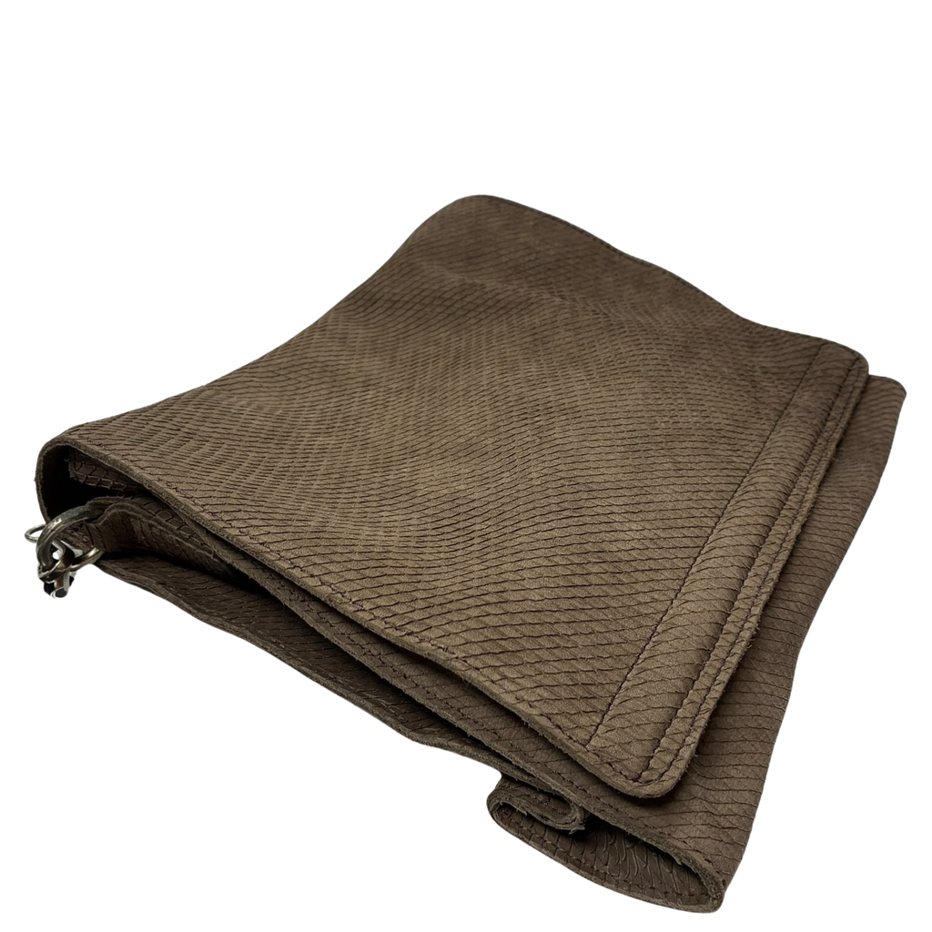 Beracamy Fold Over Hobo Leather Sling Bag