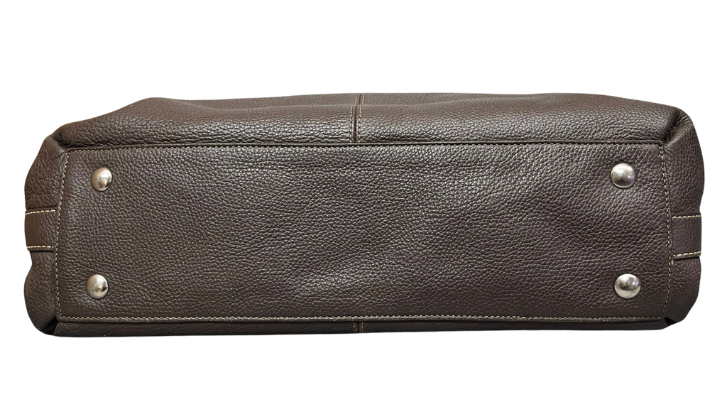Coach Penelope Tote Bag Brown Pebbled Leather