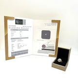 18KWG Diamond Ring With Cert