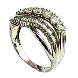 750 White Gold Diamond Lady Ring