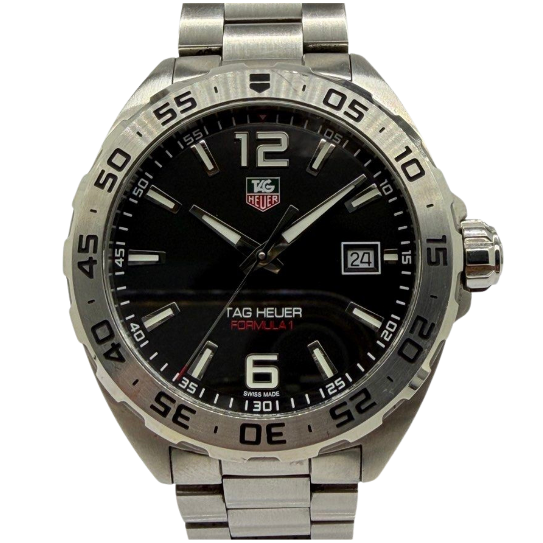 Tag Heuer Formula 1 WAZ1112 41mm Quartz Black Dial Steel Watch Main image