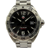 Tag Heuer Formula 1 WAZ1112 41mm Quartz Black Dial Steel Watch