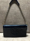 Tory Burch Bombe Reva Clutch Shoulder Bag Black