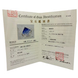 18K White Gold Natural Sapphire & Diamond Ring