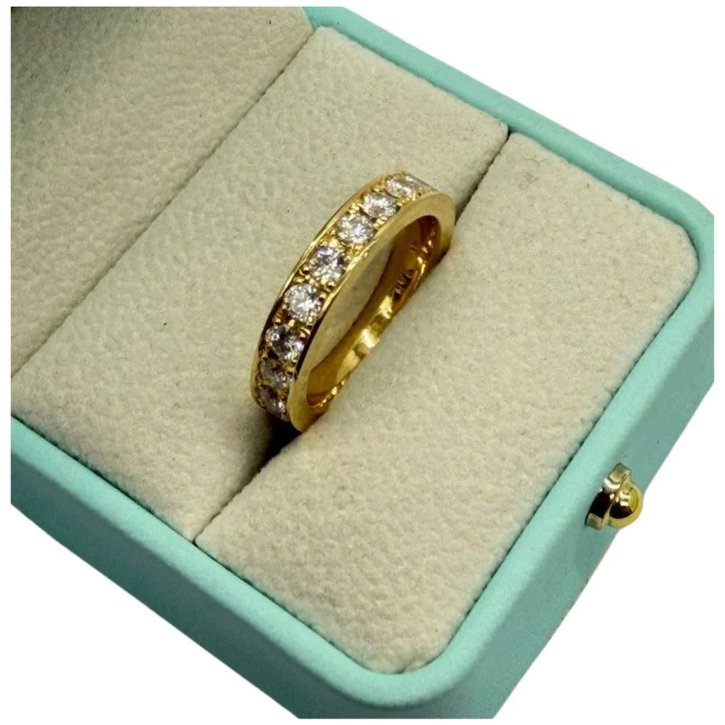 18K Yellow Gold Natural Diamond Ring