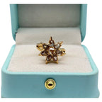 18K Yellow Gold Peranakan Intan Ring