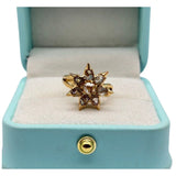 18K Yellow Gold Peranakan Intan Ring