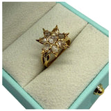 18K Yellow Gold Peranakan Intan Ring