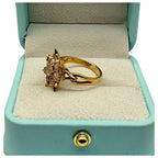 18K Yellow Gold Peranakan Intan Ring