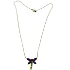18KWG/PT850 Amethyst Dragonfly Necklace