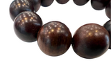 Solid Wood Bead Bracelet