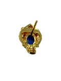 Blue Sapphire Diamond Earring