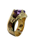 Yellow Gold Color Stone Ring