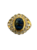 Blue Sapphire Diamond Ring