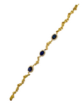 Blue Sapphire Diamond Bracelet