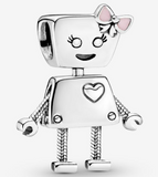 Pandora Bella Bot Charm With Pink Enamel