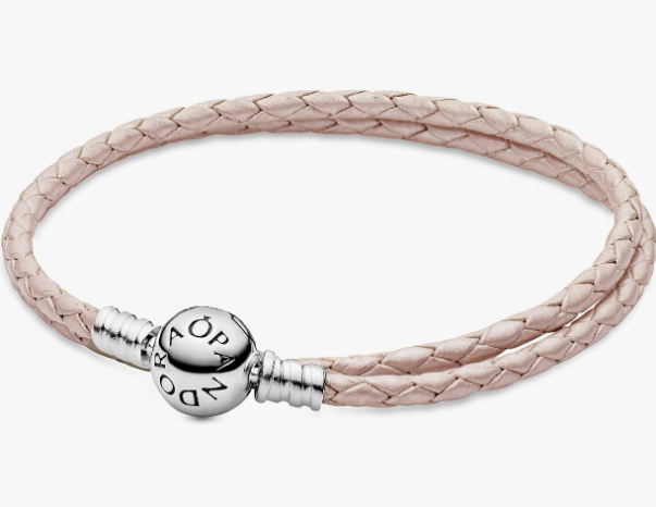 Pandora Moments Pink Double Leather Bracelet Main image