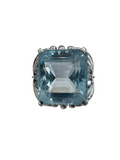 Aquamarine Platinum Ring