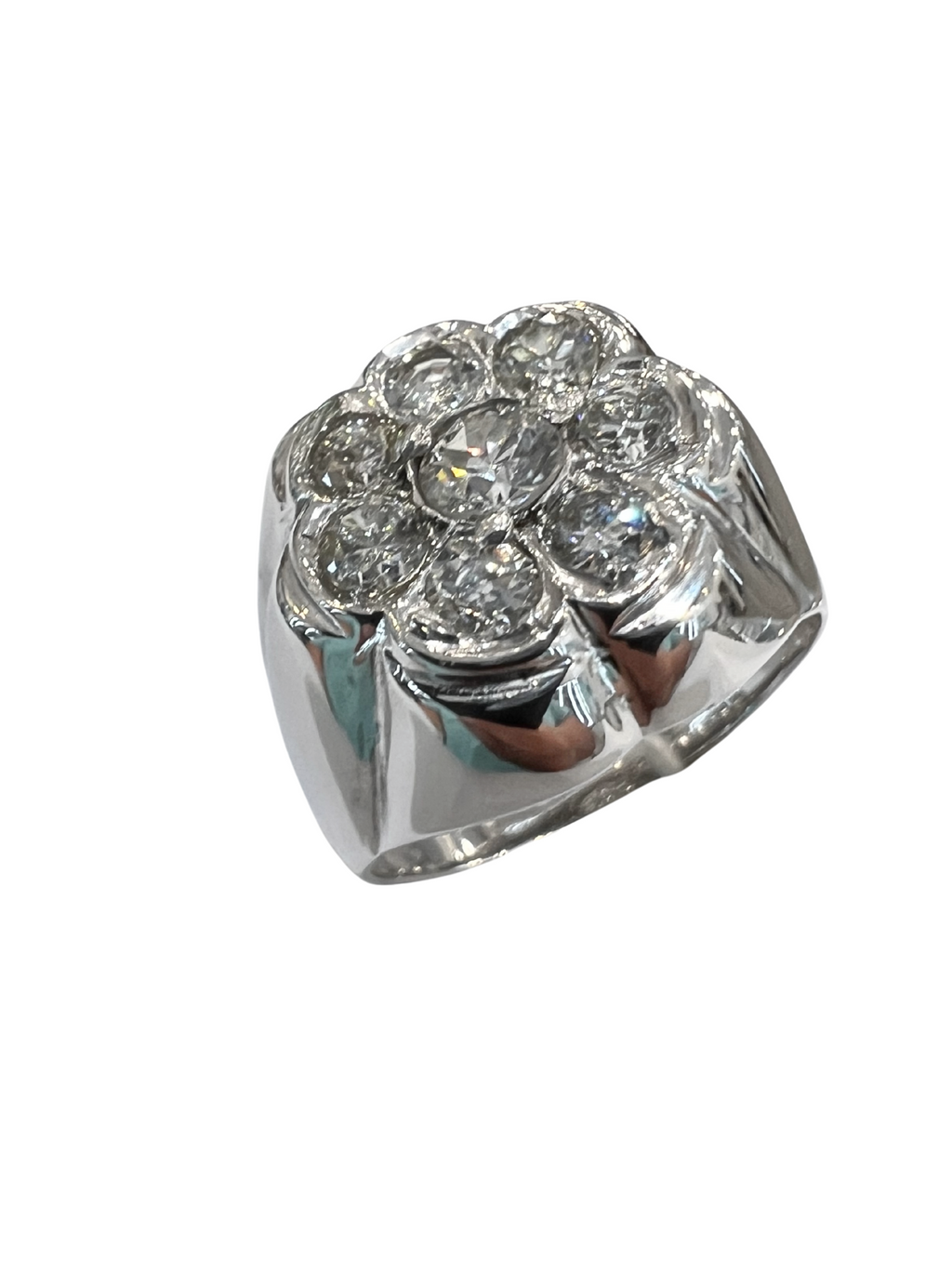 Old Mine Cut Diamond Ring