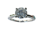 18K White Gold Solitaire Diamond Ring By Lee Hwa