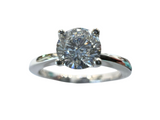 18K White Gold Solitaire Diamond Ring By Lee Hwa