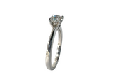 18K White Gold Solitaire Diamond Ring By Lee Hwa