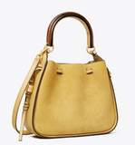 Tory Burch Miller Suede Cinch Leather Bag