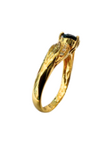 Blue Sapphire Diamond Ring