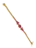 Yellow Gold Ruby Bracelet