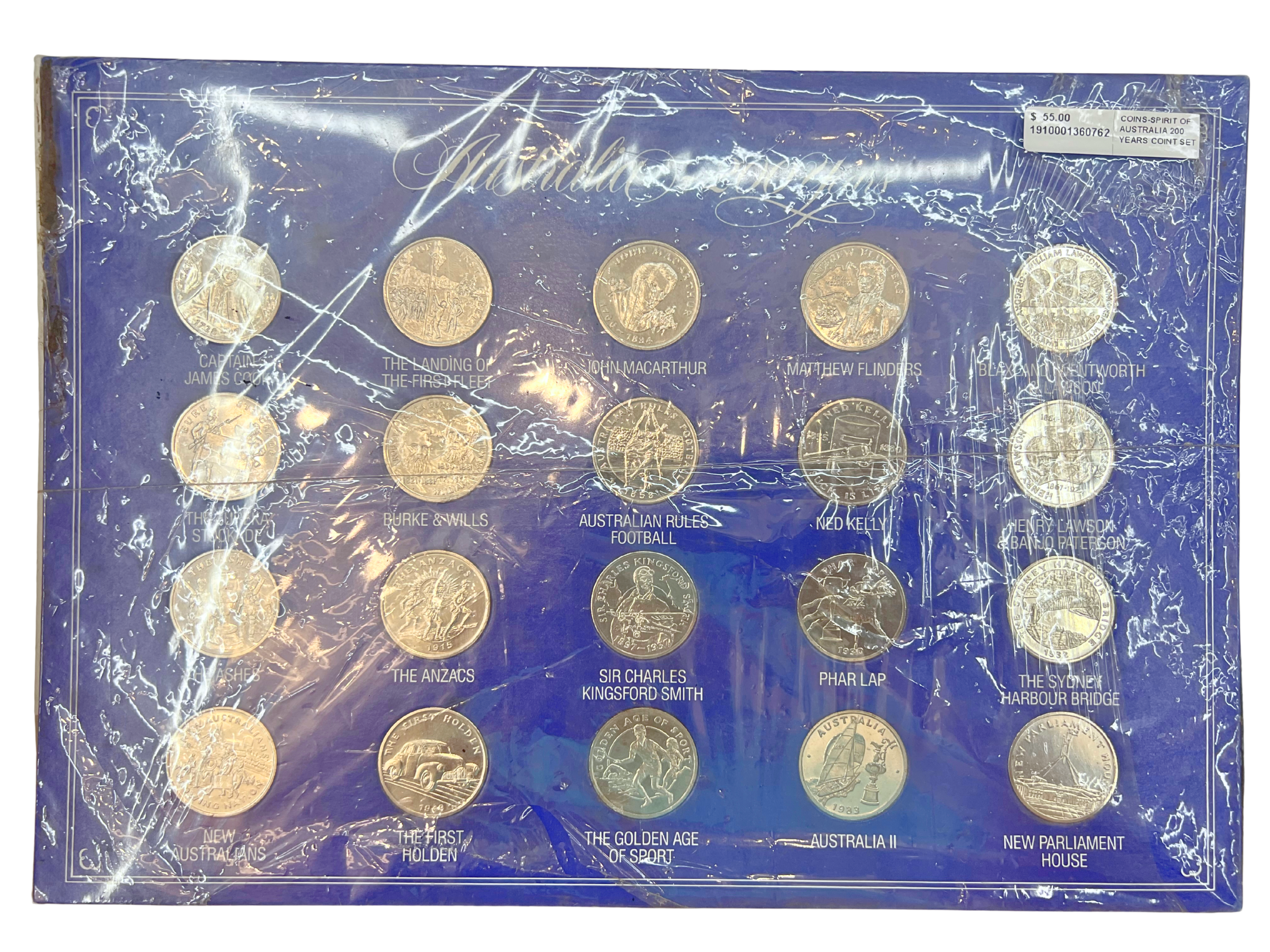 Spirit Of Australia 200 Years Coin Set Main image