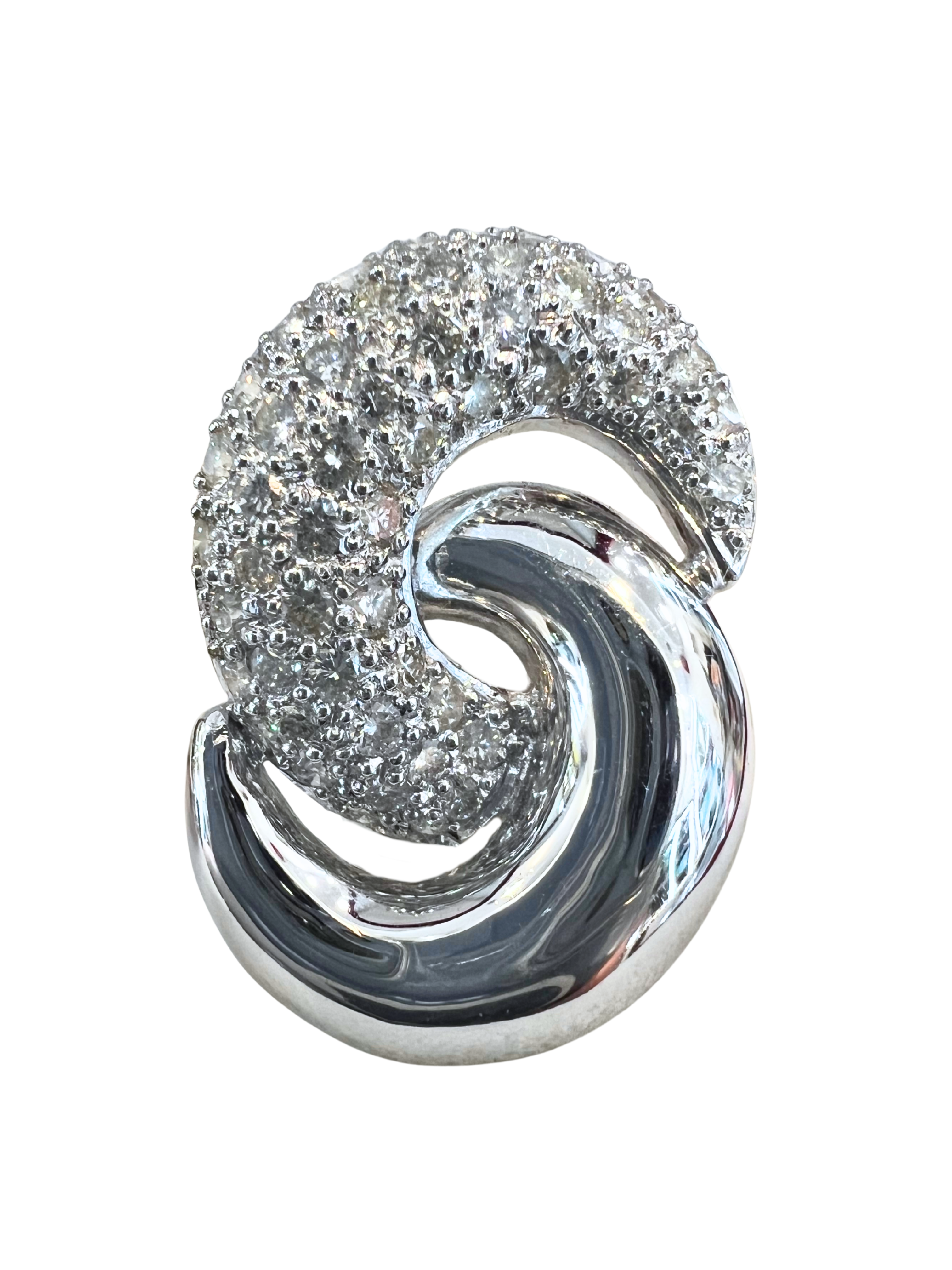 White Gold Diamond Earring