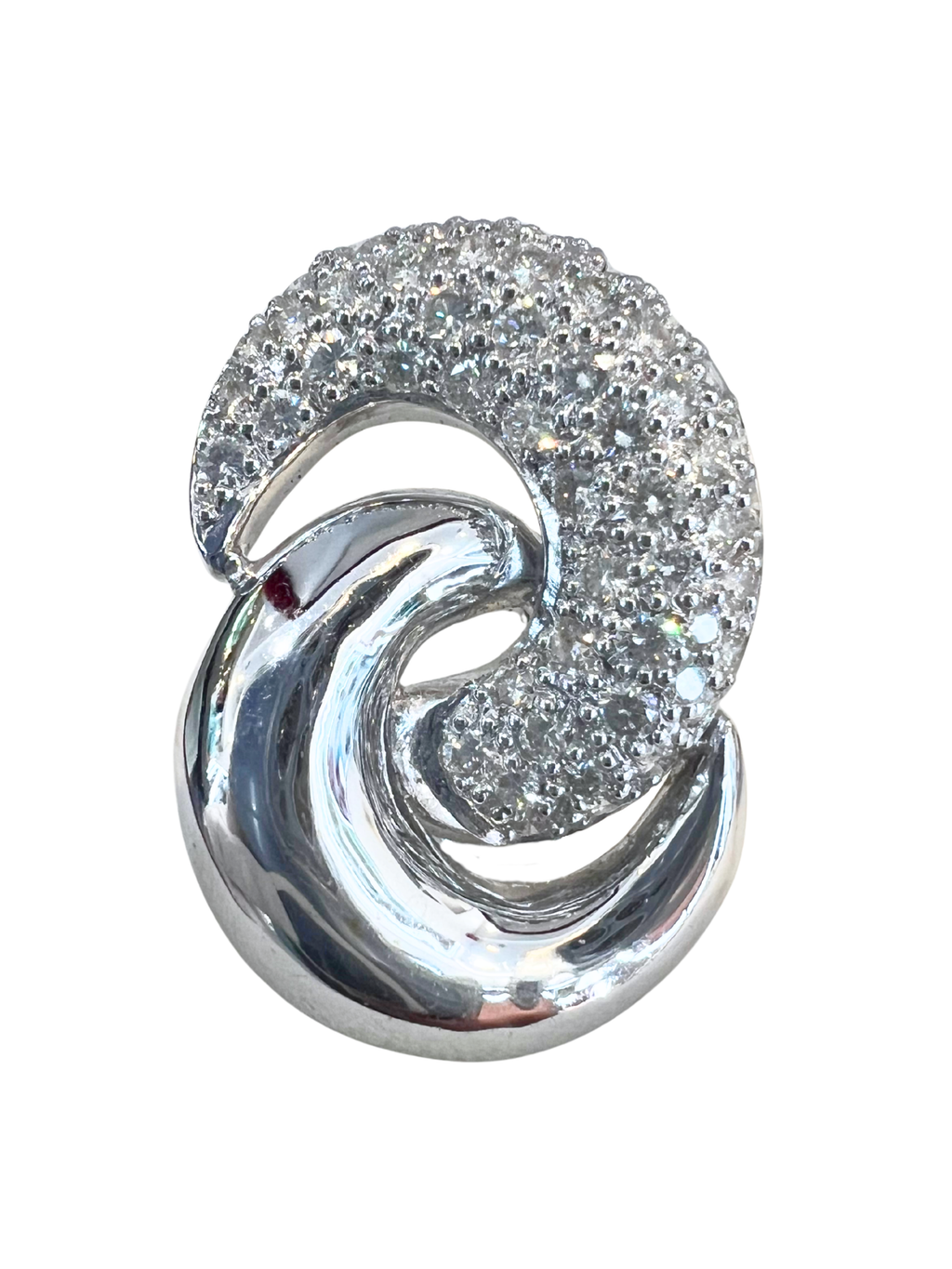 White Gold Diamond Earring