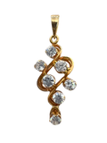 Yellow Gold Cubic Zirconia Pendant