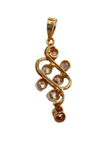 Yellow Gold Cubic Zirconia Pendant