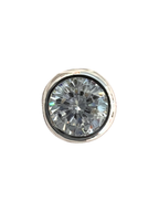 White Gold Cubic Zirconia Pendant
