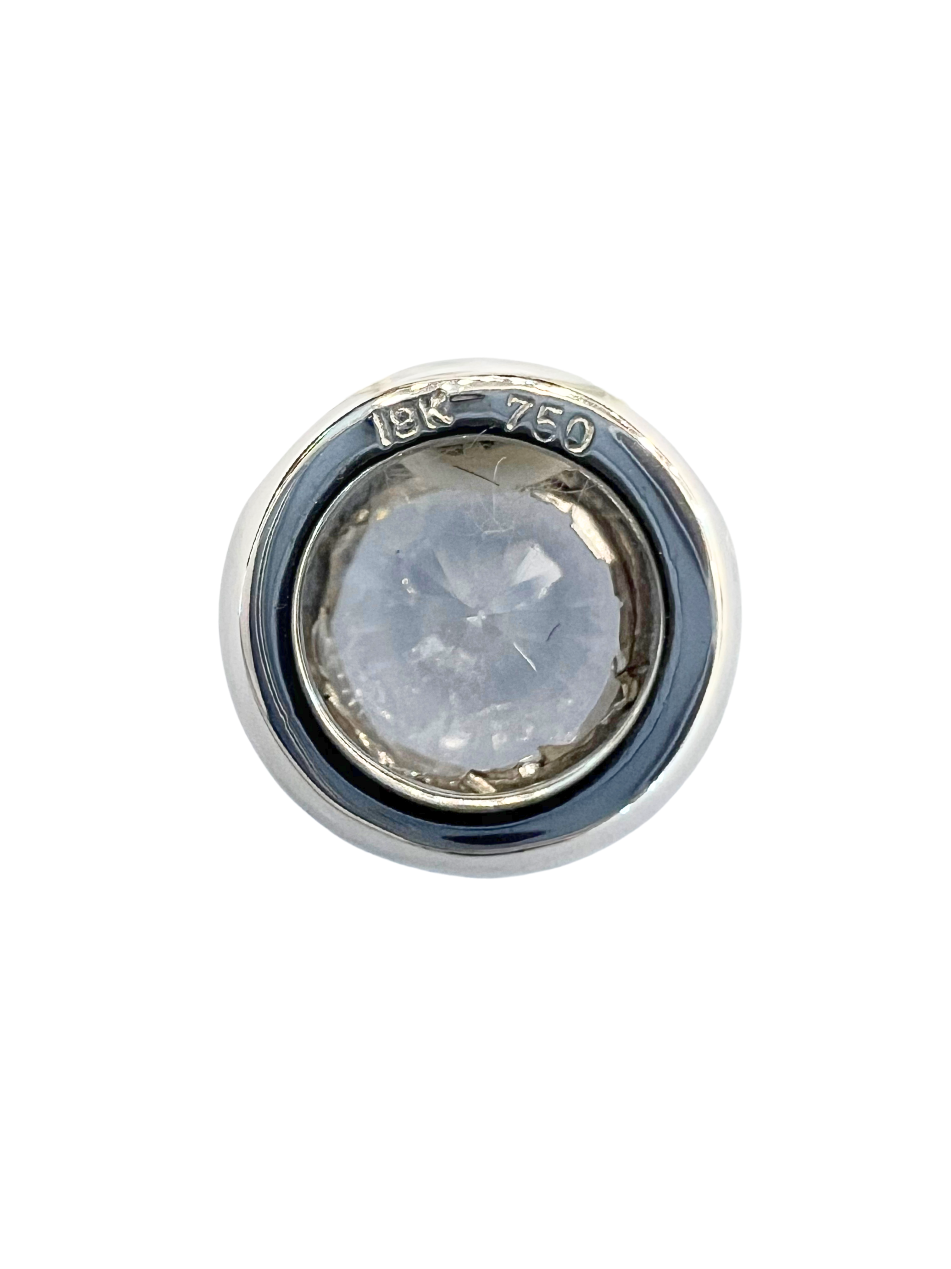 White Gold Cubic Zirconia Pendant