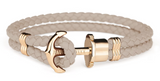 Paul Hewitt Anchor Leather Bracelet