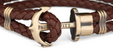 Paul Hewitt Anchor Leather Bracelet