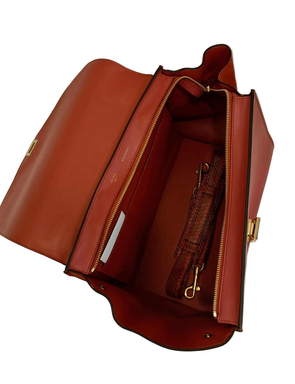 Celine Tote & Shoulder Bag 2Way-Red Leather