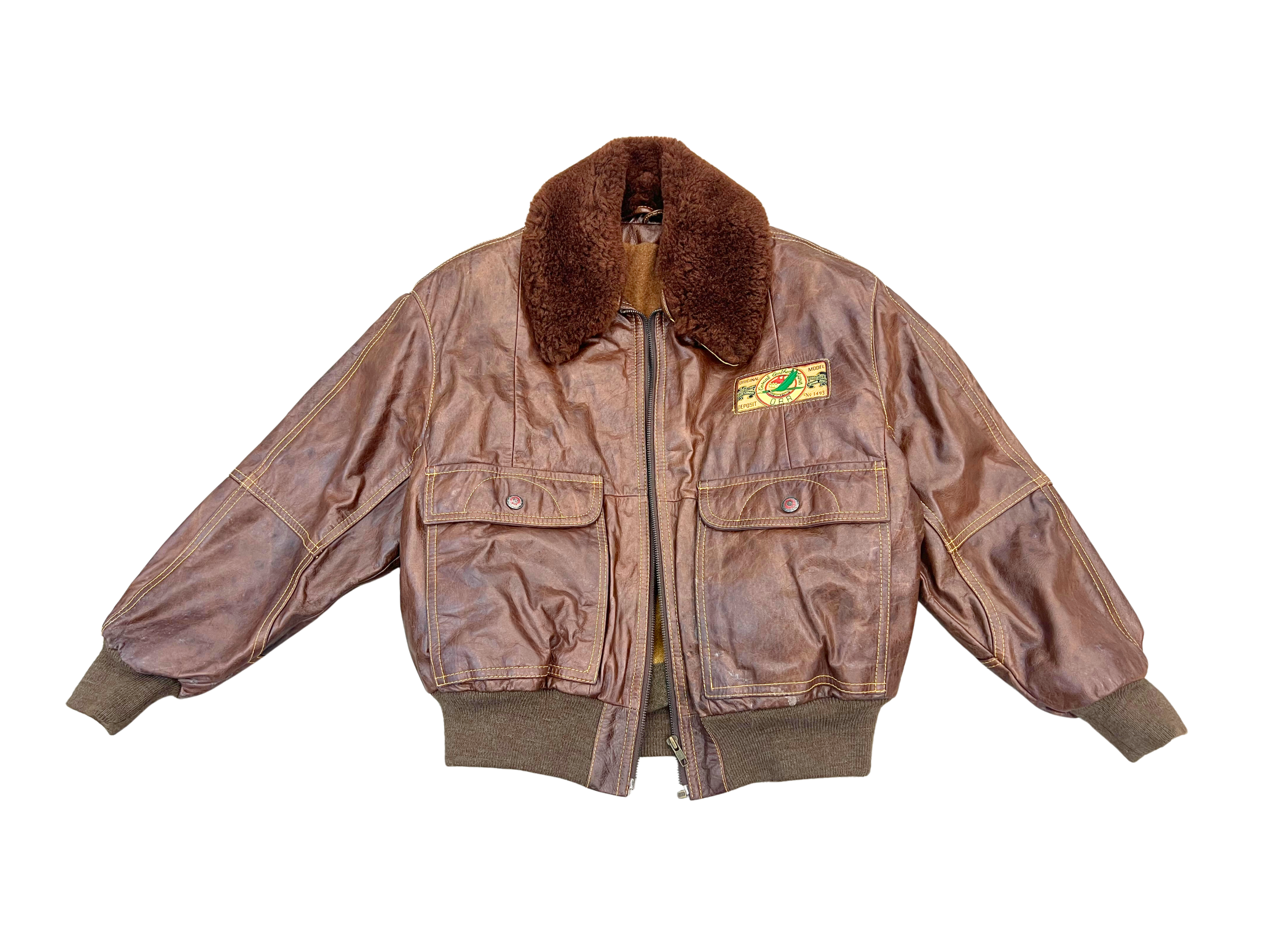 O.B.R Bomber Full Leather Jacket Main image