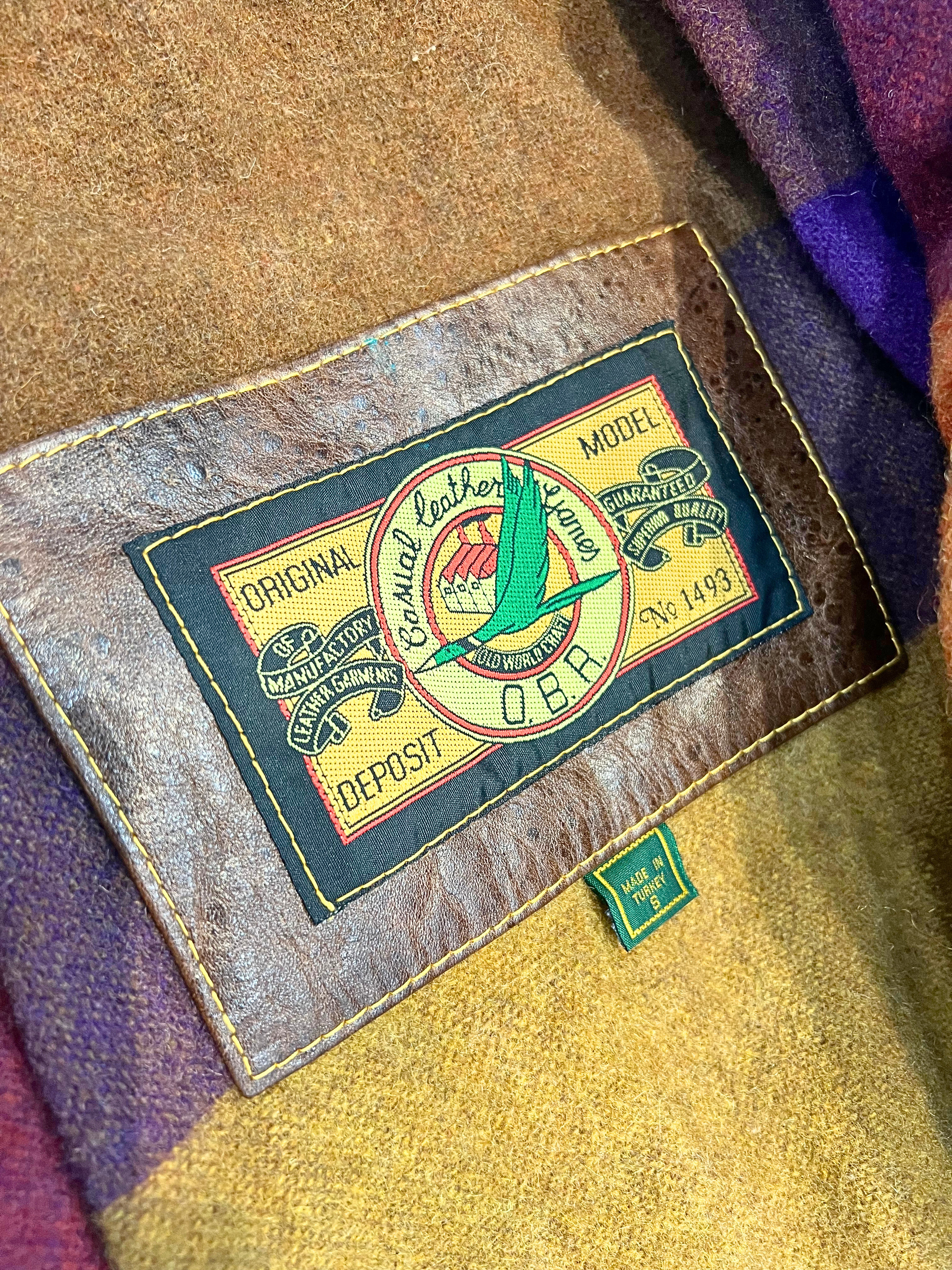 O.B.R Bomber Full Leather Jacket Secondary image