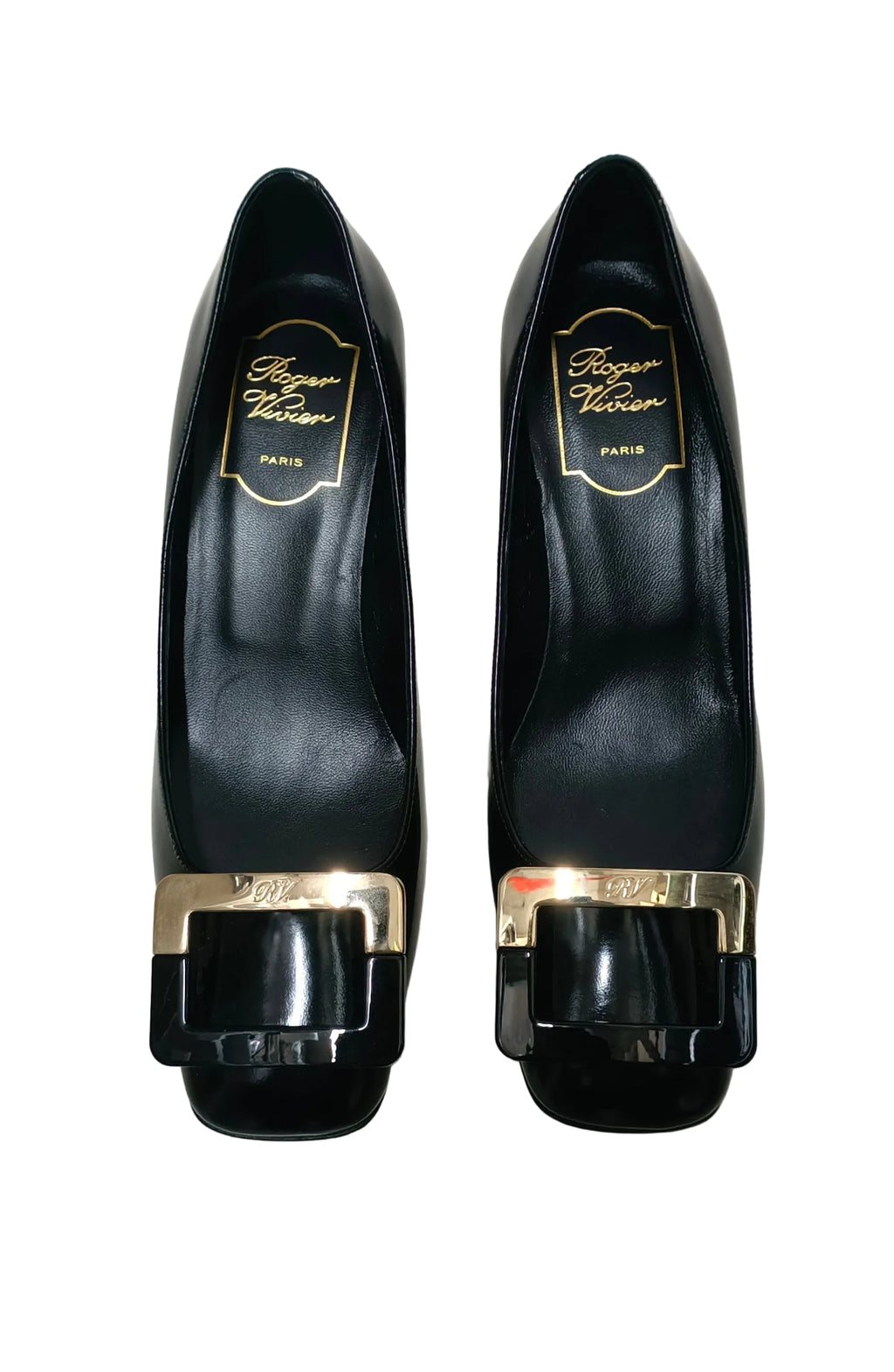 Roger Vivier Leather Heels-Size 36
