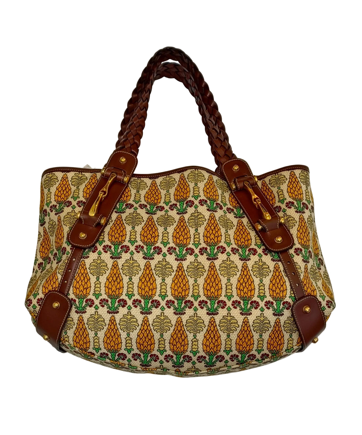 Gucci Pelham Pigna Pineapple Tote Bag-Canvas & leather