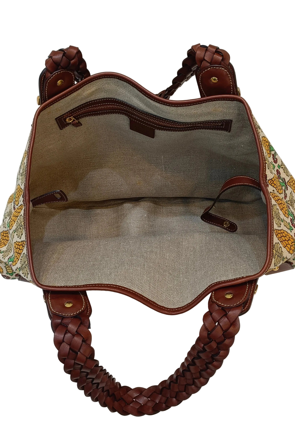 Gucci Pelham Pigna Pineapple Tote Bag-Canvas & leather