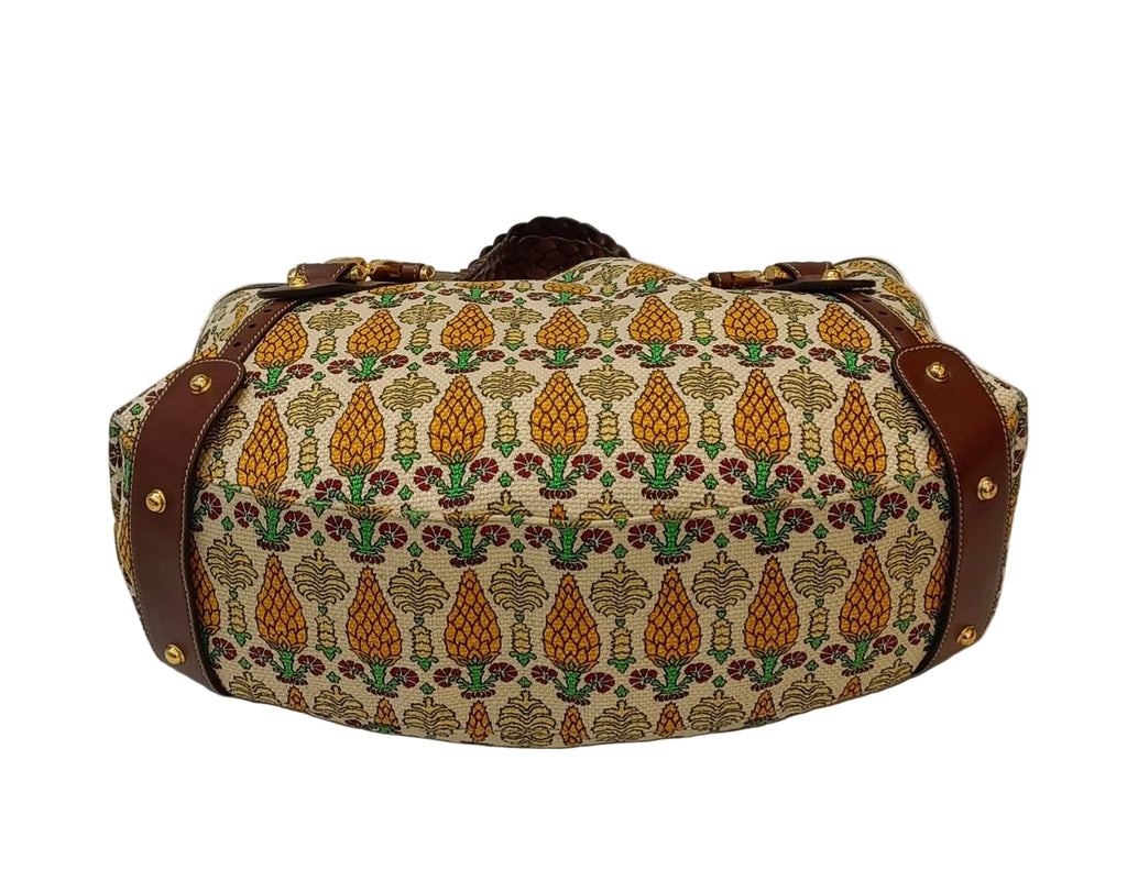 Gucci Pelham Pigna Pineapple Tote Bag-Canvas & leather